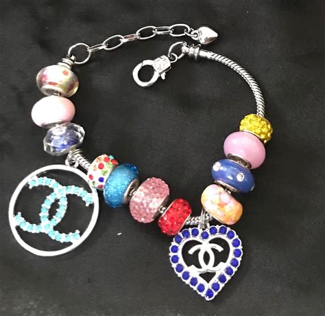 chanel inspired charm bracelet|chanel inspired charms for bracelets.